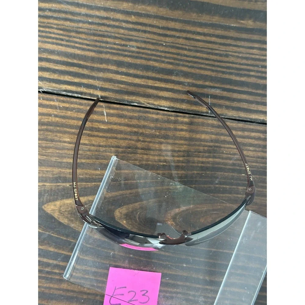 Maui Jim Lighthouse MJ423 Rootbeer Frame Rimless Polarised Rimless Sunglasses